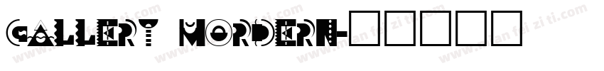 gallery mordern字体转换